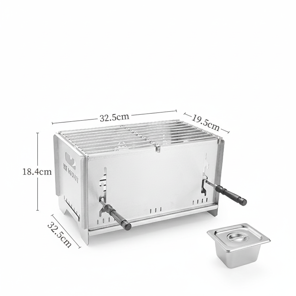 Versatile Charcoal Grill and Camping Stove for Outdoor Cooking