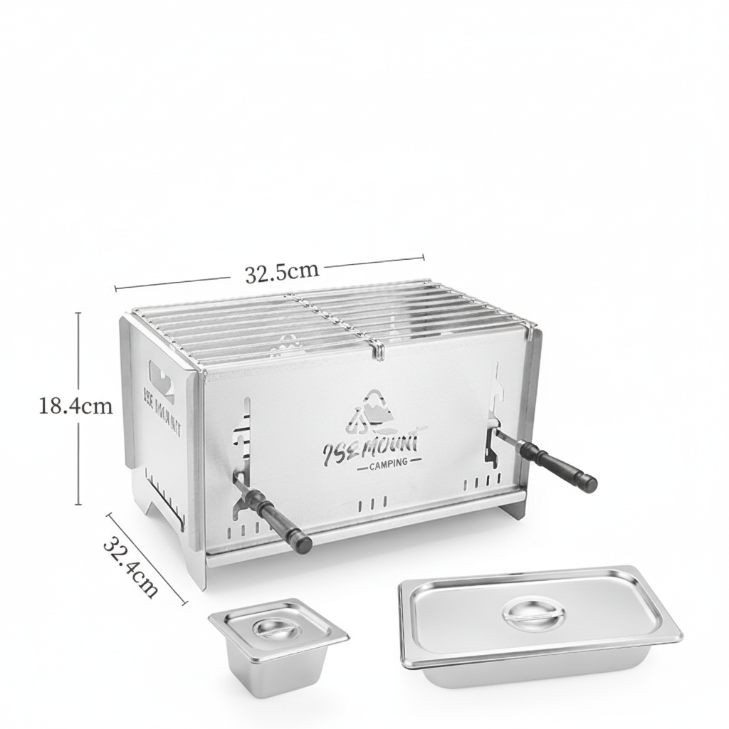 Versatile Charcoal Grill and Camping Stove for Outdoor Cooking
