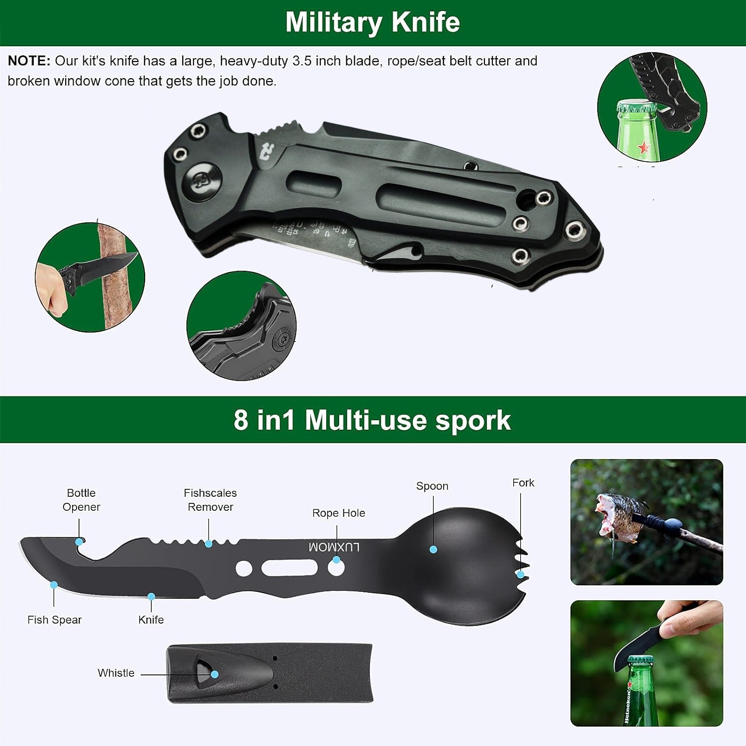 Survival Gear Kit for Outdoor Emergencies