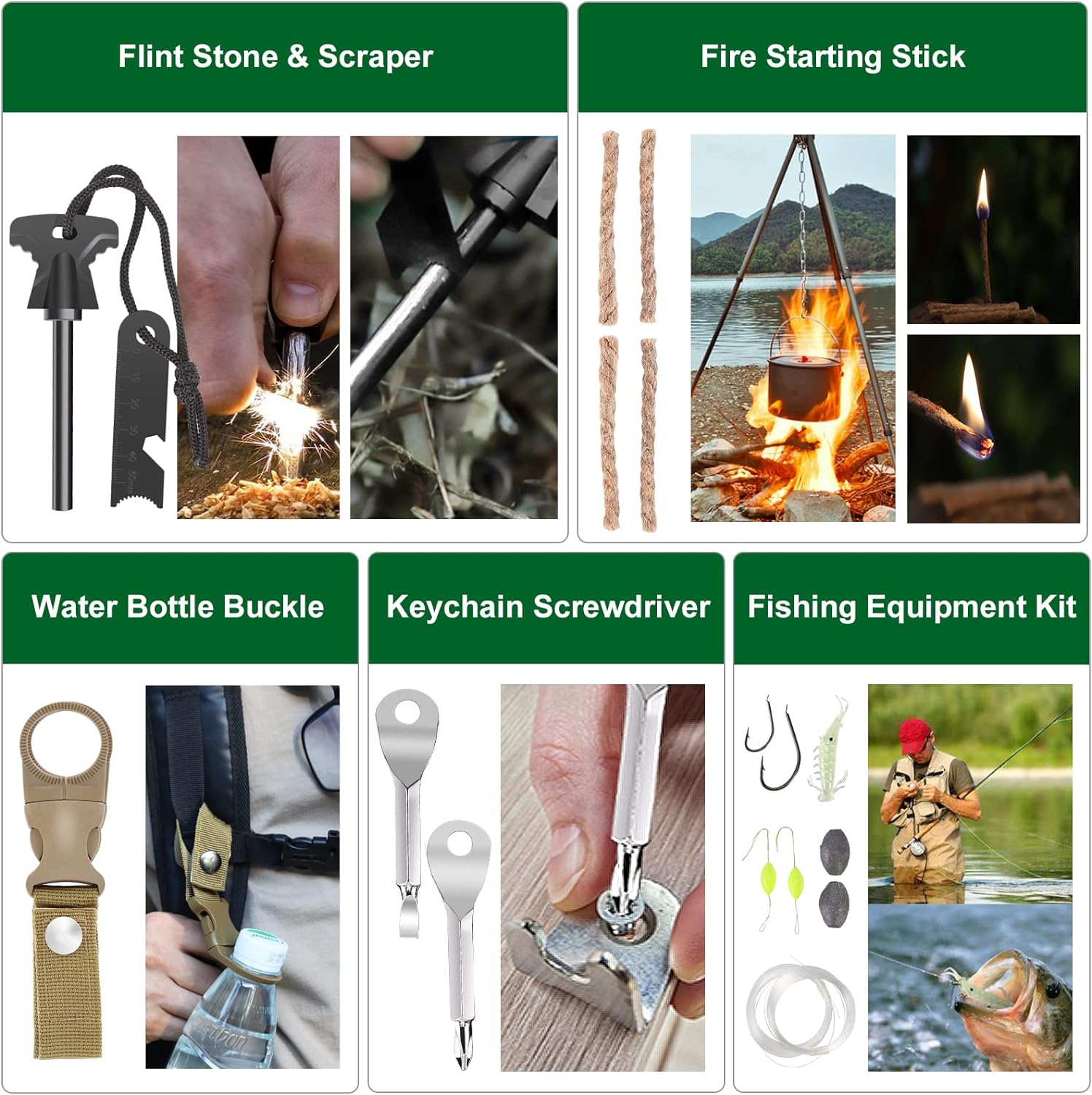 Survival Gear Kit for Outdoor Emergencies