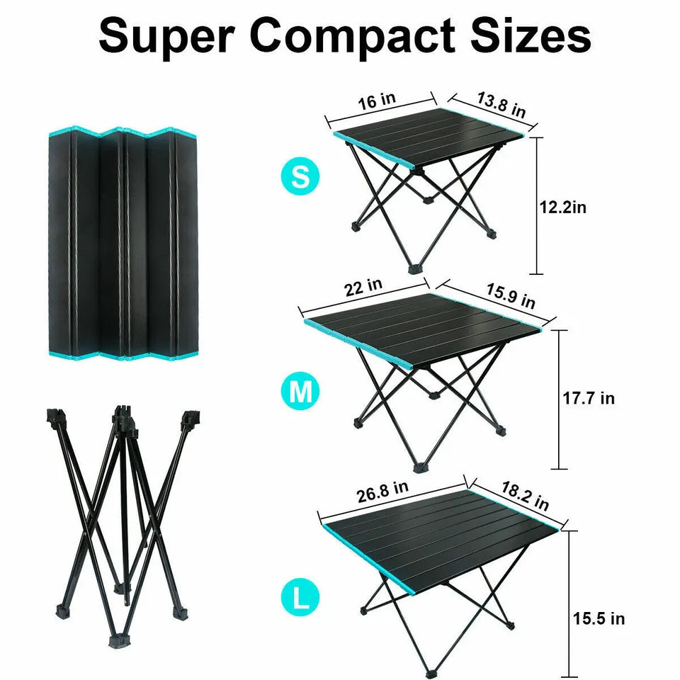 Portable Lightweight Camping Table - Folding Design for Outdoors