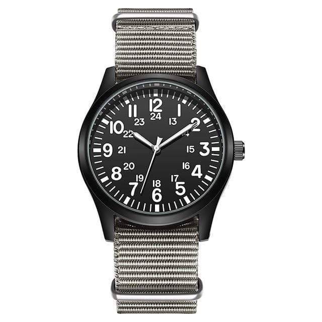 Sporty Quartz Watch with Outdoor Nylon Strap