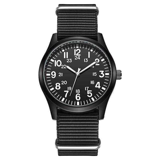 Sporty Quartz Watch with Outdoor Nylon Strap