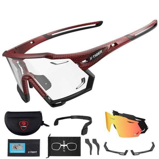Outdoor Sports Sunglasses with Photochromic Lenses for Cycling