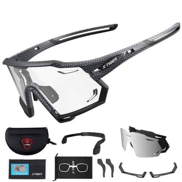 Outdoor Sports Sunglasses with Photochromic Lenses for Cycling