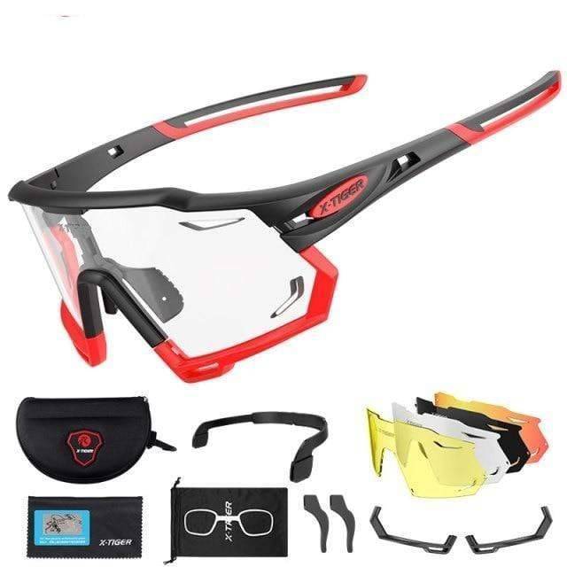 Outdoor Sports Sunglasses with Photochromic Lenses for Cycling