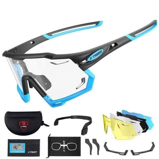 Outdoor Sports Sunglasses with Photochromic Lenses for Cycling