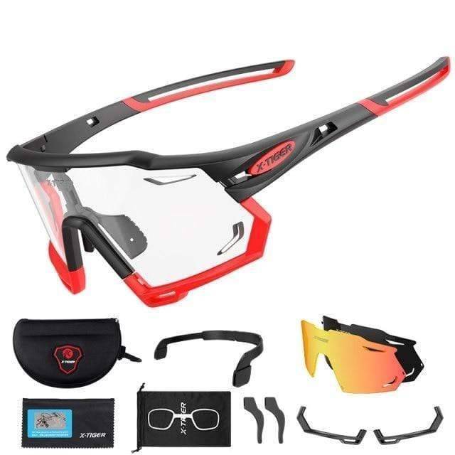 Outdoor Sports Sunglasses with Photochromic Lenses for Cycling