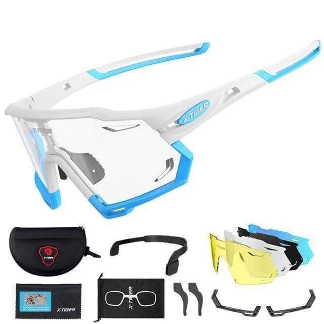 Outdoor Sports Sunglasses with Photochromic Lenses for Cycling