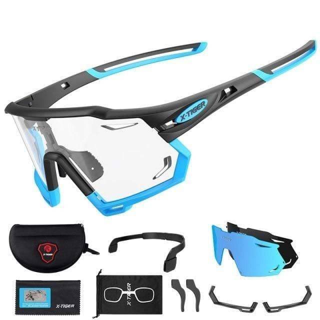 Outdoor Sports Sunglasses with Photochromic Lenses for Cycling