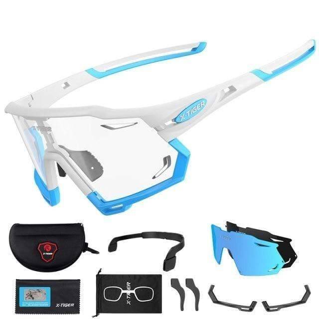 Outdoor Sports Sunglasses with Photochromic Lenses for Cycling
