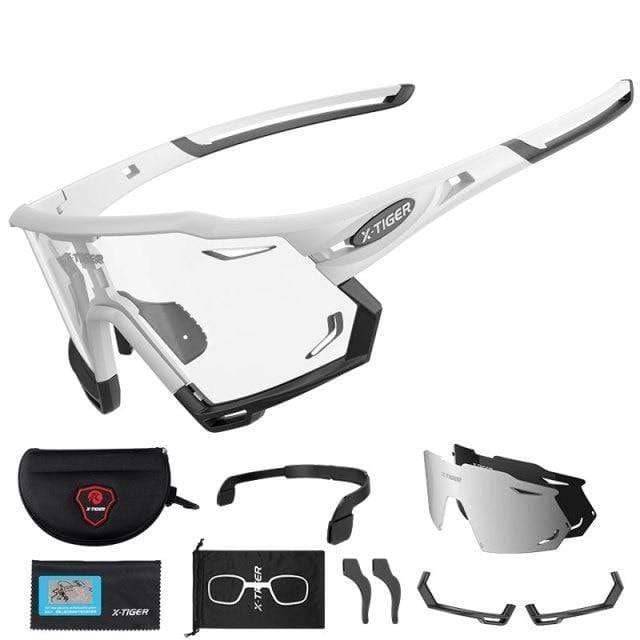 Outdoor Sports Sunglasses with Photochromic Lenses for Cycling