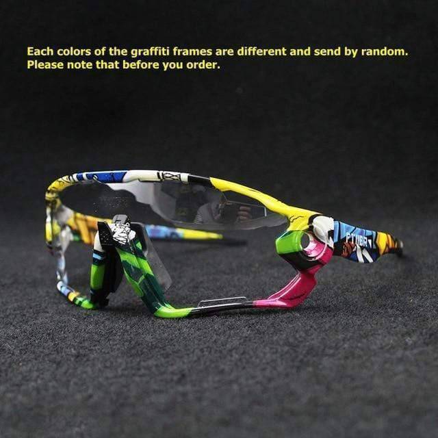 Outdoor Sports Sunglasses with UV400 Photochromic Lenses