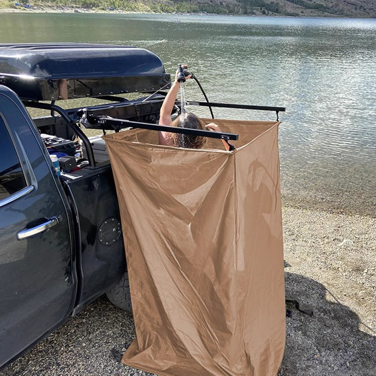 Mobile Privacy Tent for Vehicle Use