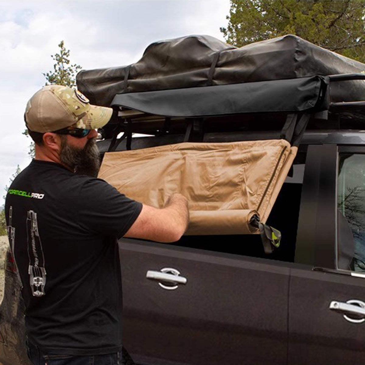 Mobile Privacy Tent for Vehicle Use