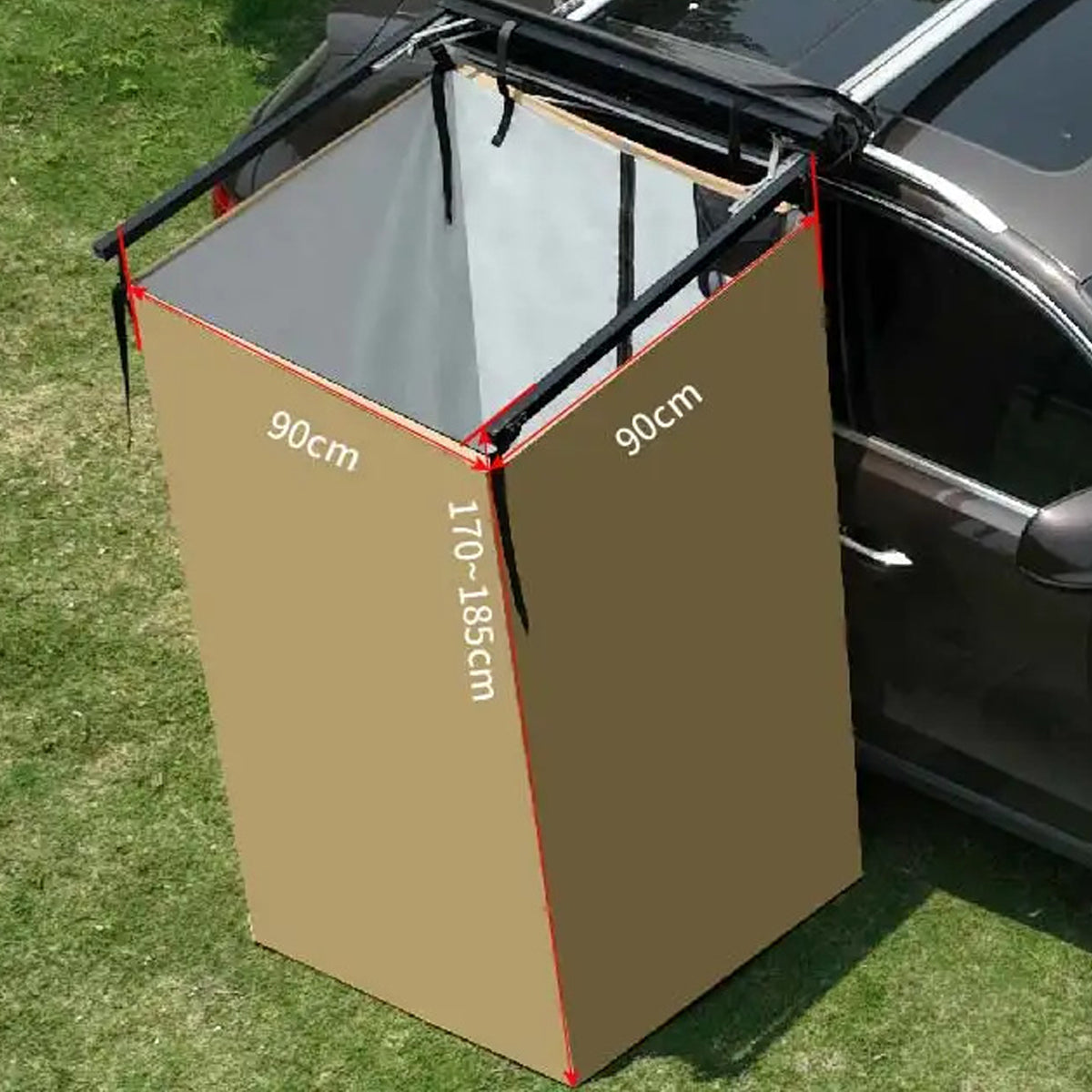 Mobile Privacy Tent for Vehicle Use