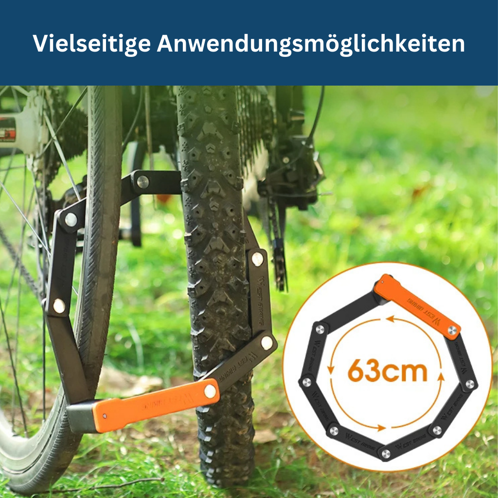 Compact Collapsible Bicycle Security Lock