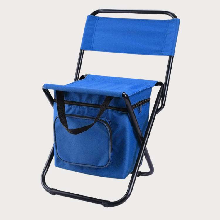 Folding Camping Chair with Cooler Bag – Portable Outdoor Seating