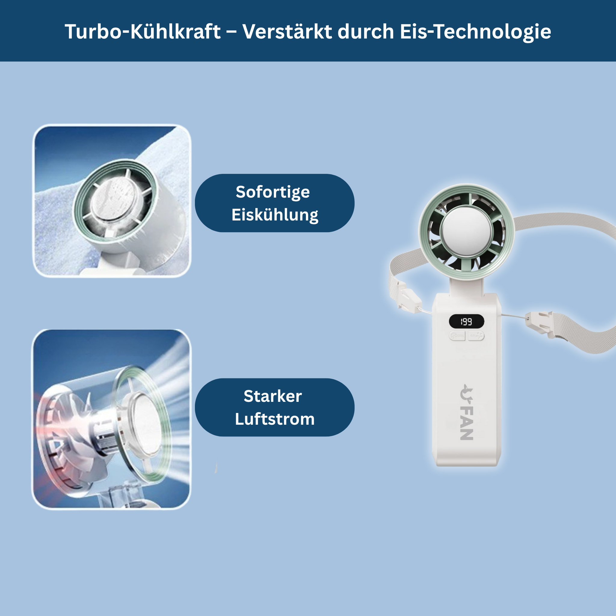 Compact Rechargeable Hand Fan
