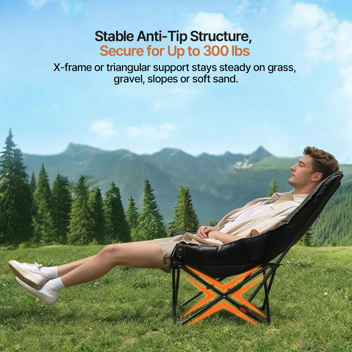 Portable Reclining Chair for Outdoor Use