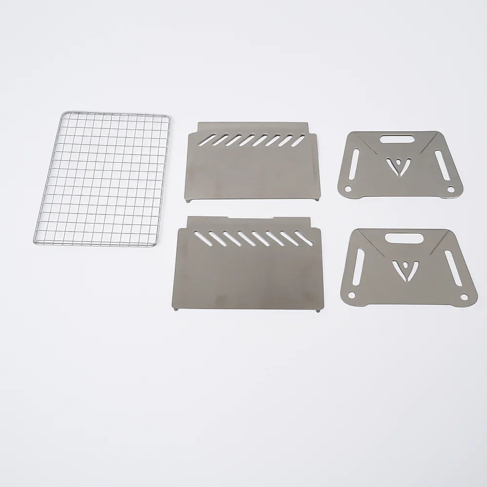Stainless Steel Camping Grill – Portable Outdoor Cooking Device