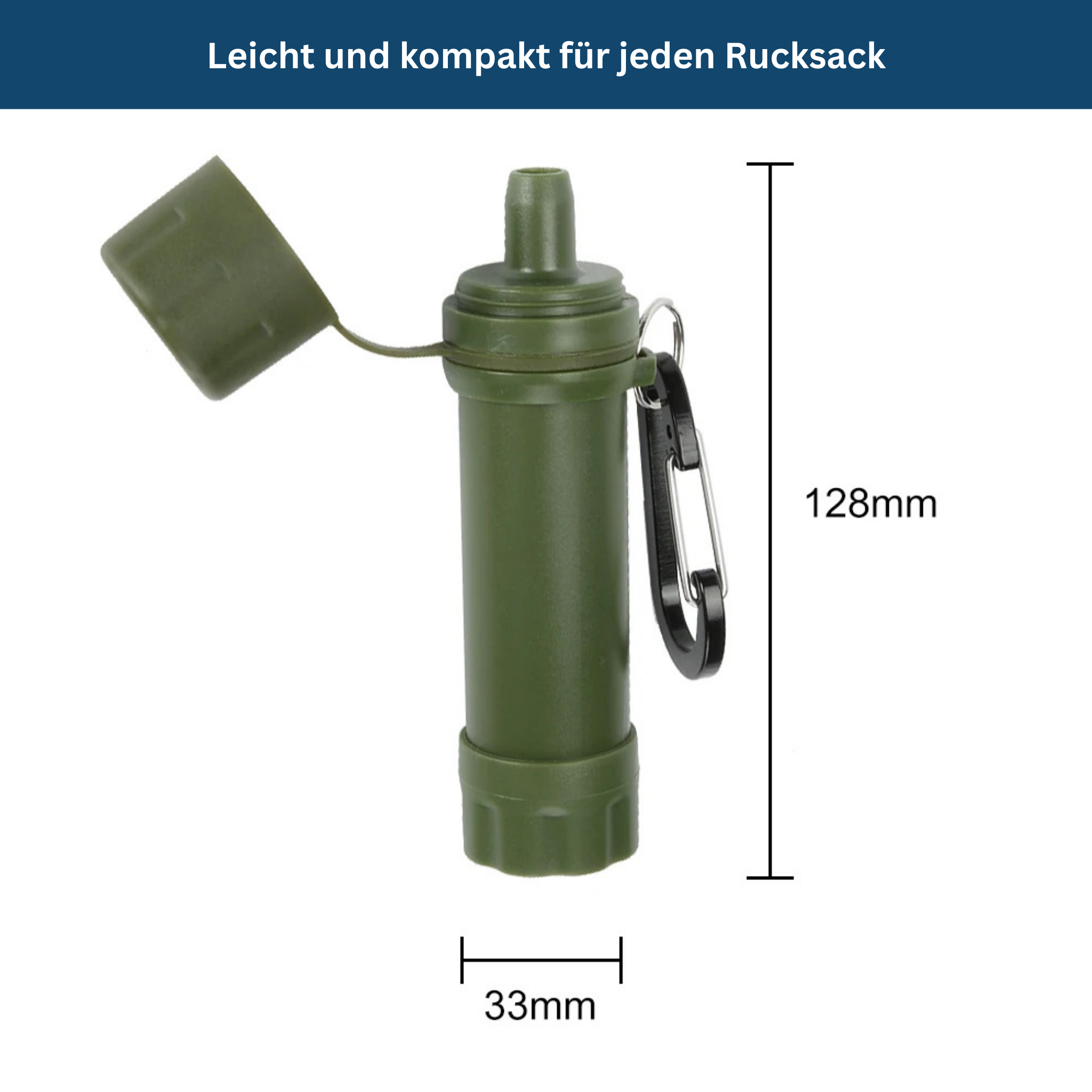 Travel-Friendly Water Filtration Straw