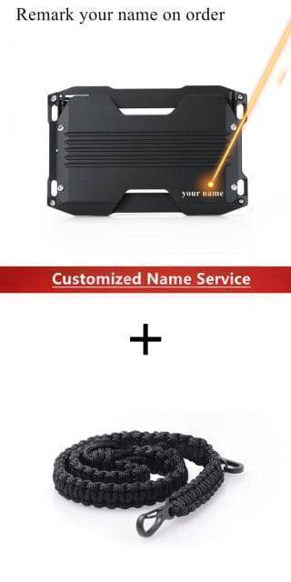 Slim Metal Wallet with RFID Protection for Cards