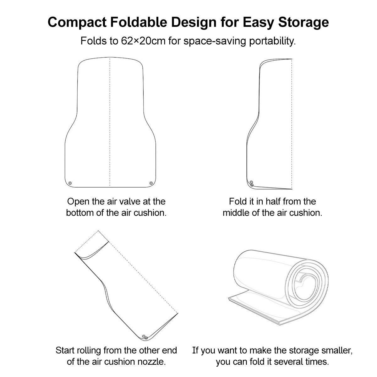 Self-Inflating Air Mattress for SUVs – Ideal for Road Travel