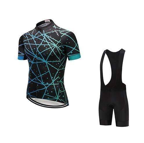 MTB Cycling Jersey and Padded Shorts Set for Skull Road