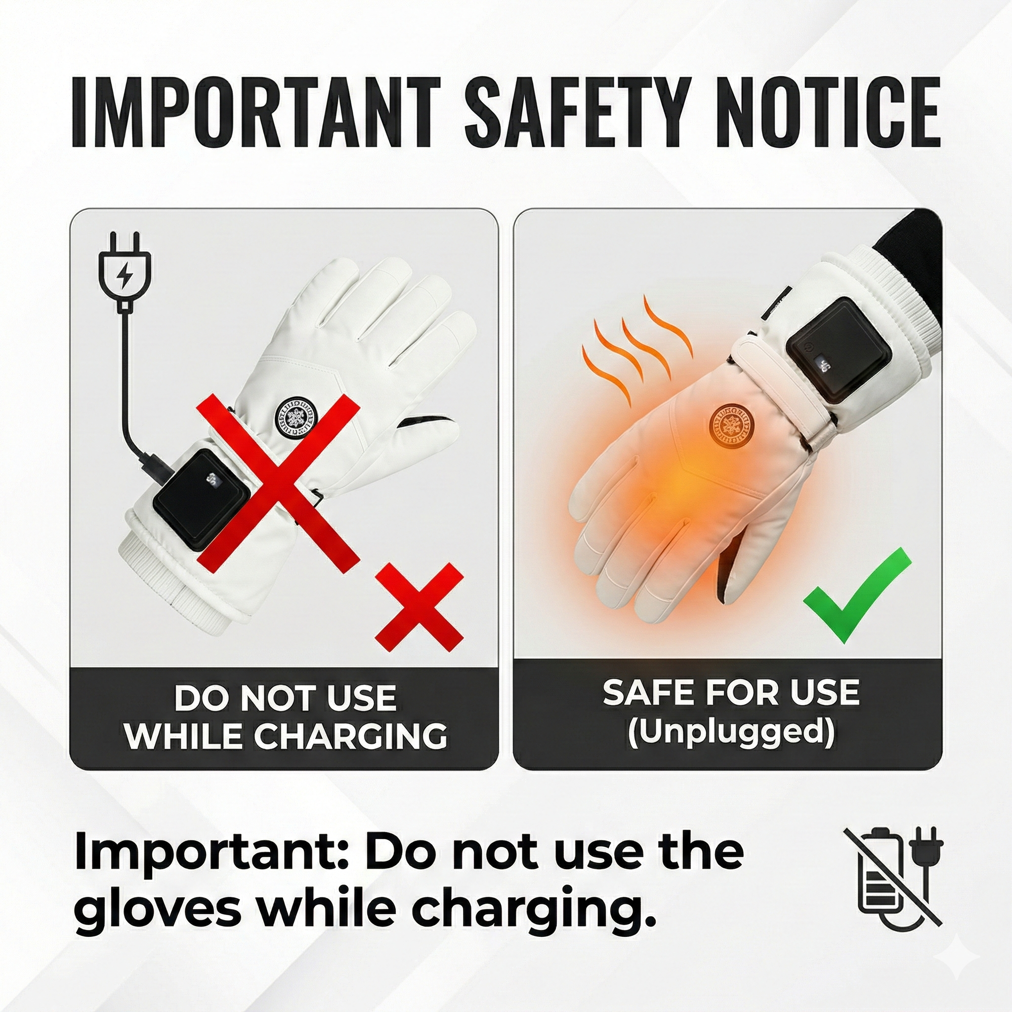 Winter Activity Heated Smart Gloves