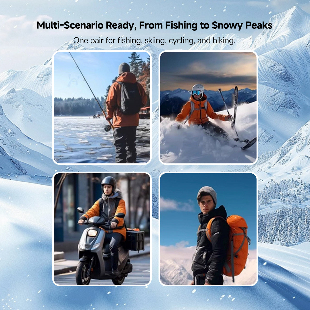 Winter Activity Heated Smart Gloves