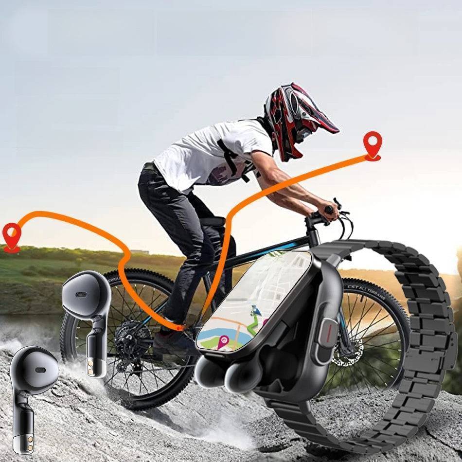 Wireless Earbuds Integrated into Smartwatch