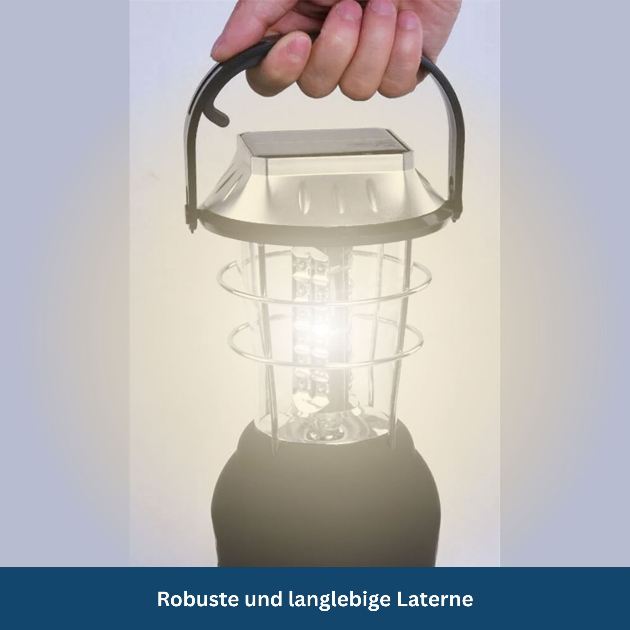 Camping Lantern with USB Rechargeable Solar Power
