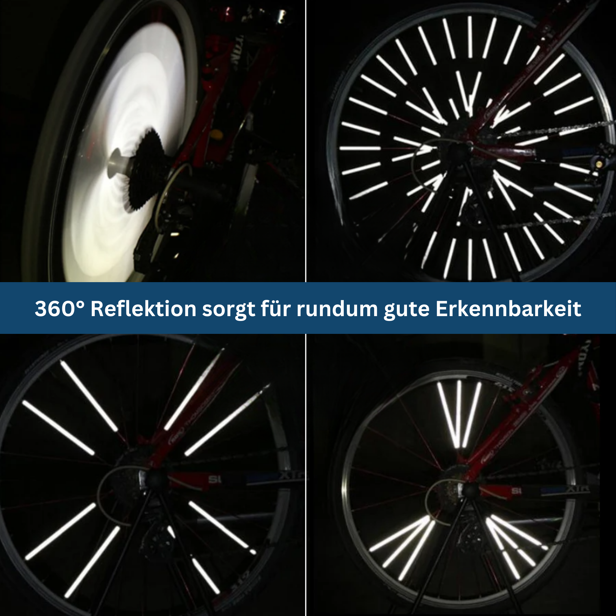 12-Pack of Bicycle Wheel Spoke Reflectors