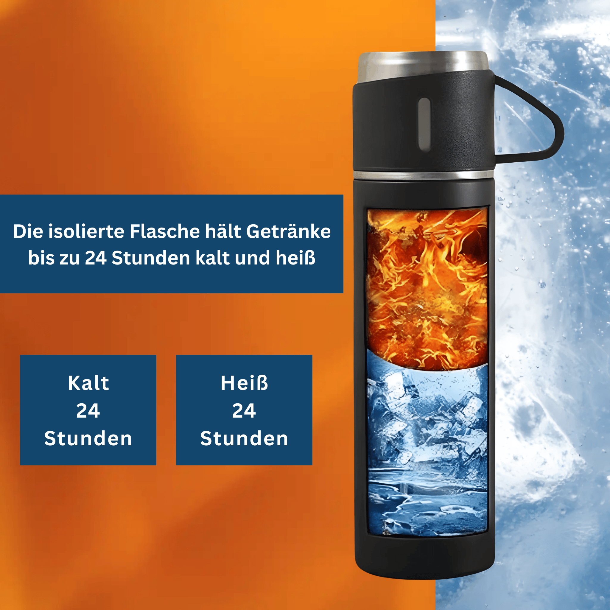 Thermal Flask with Vacuum Insulation – Stainless Steel Water Bottle