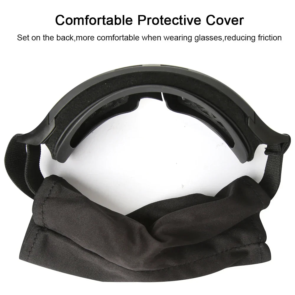 Interchangeable Anti-Fog Lenses Tactical Goggles