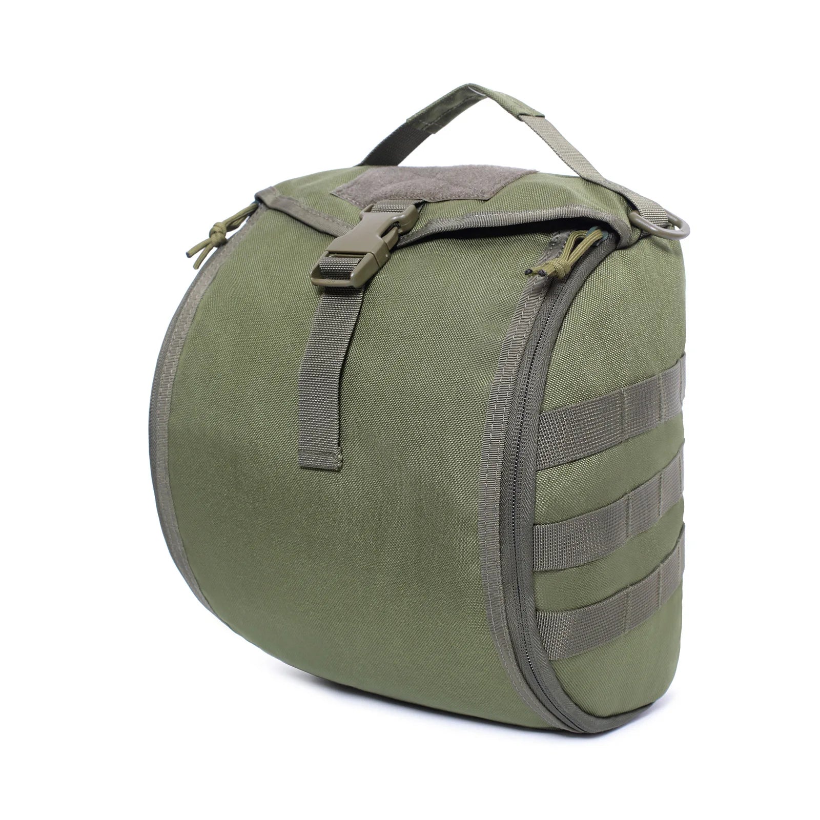 Military-Style Helmet Carrier with MOLLE System
