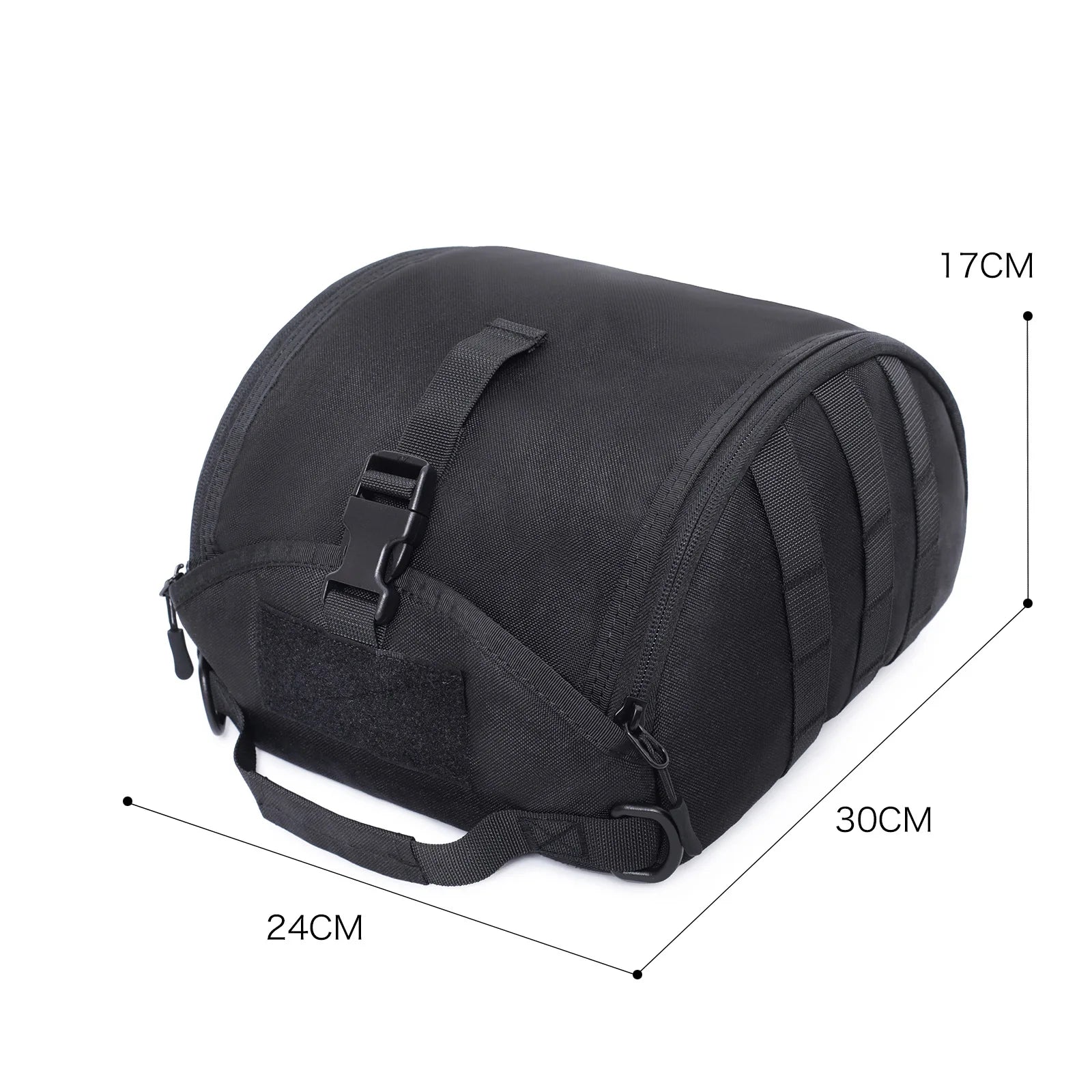 Military-Style Helmet Carrier with MOLLE System