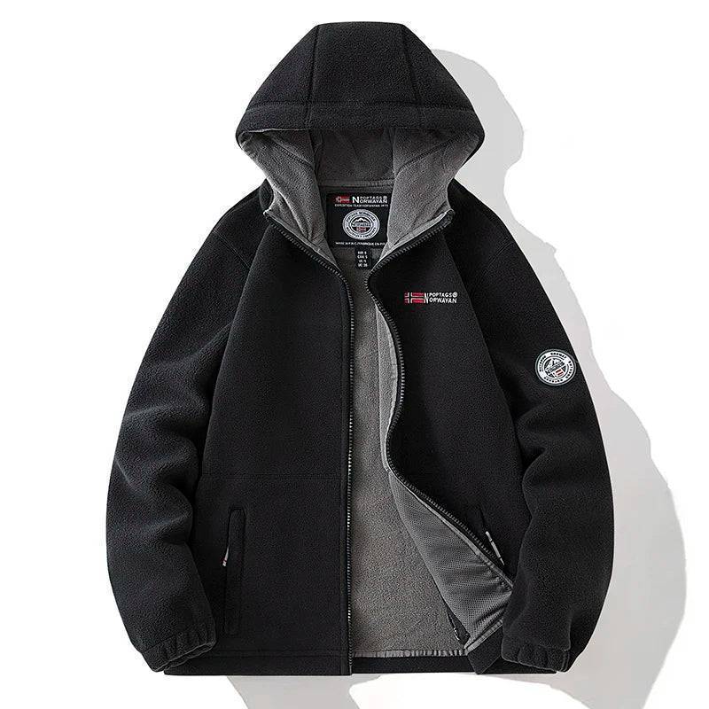 Windproof Outdoor Sports Coat - Tactical Jacket in Thermal Fleece