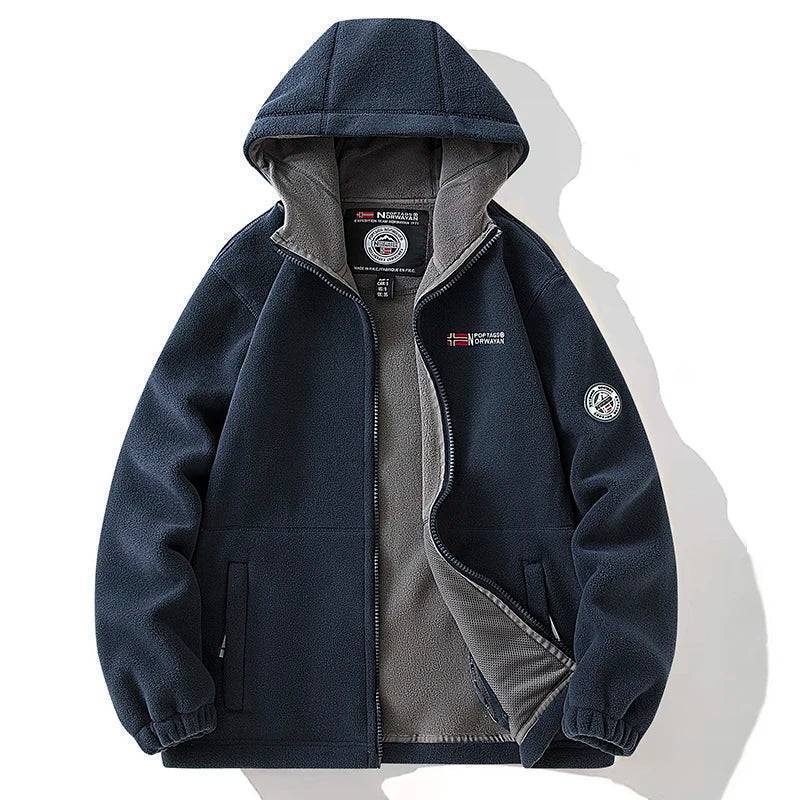 Windproof Outdoor Sports Coat - Tactical Jacket in Thermal Fleece
