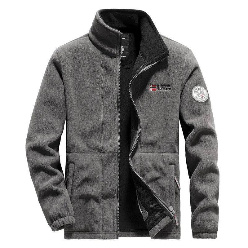 Windproof Outdoor Sports Coat - Tactical Jacket in Thermal Fleece