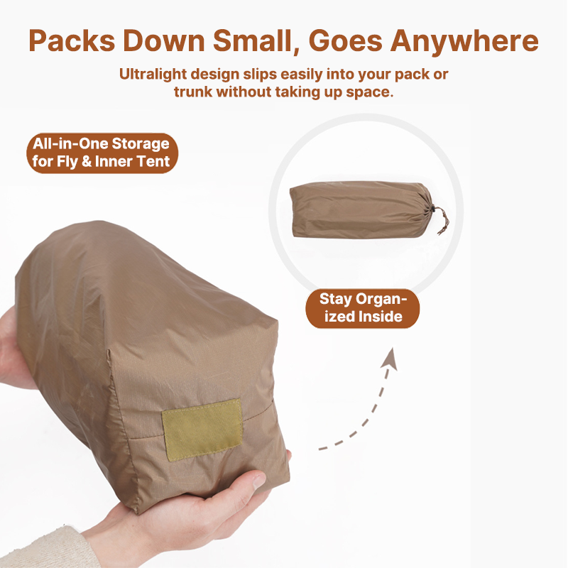 Solo Bivy Tent for Cot with Rain Cover