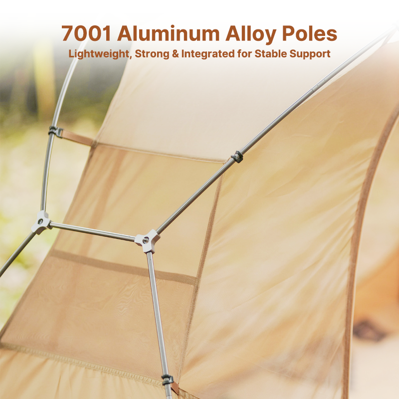 Solo Bivy Tent for Cot with Rain Cover