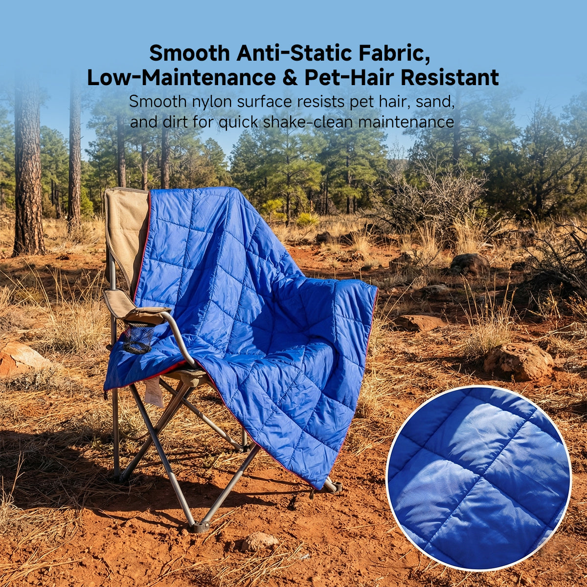 Lightweight Waterproof Camping Blanket for Wearable Use