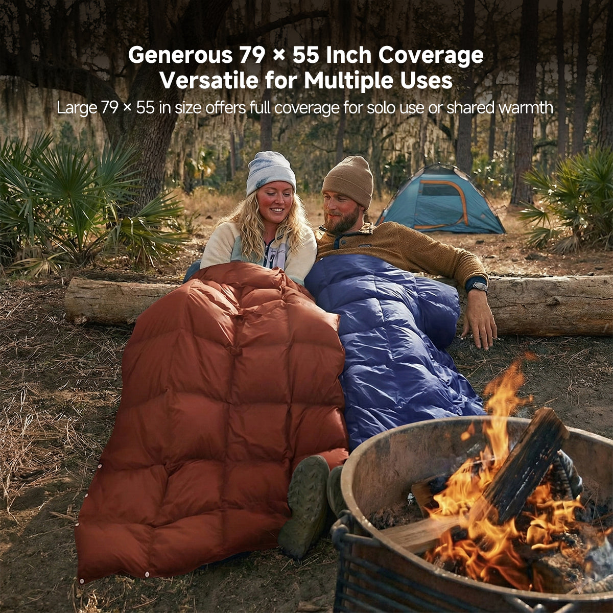 Lightweight Waterproof Camping Blanket for Wearable Use