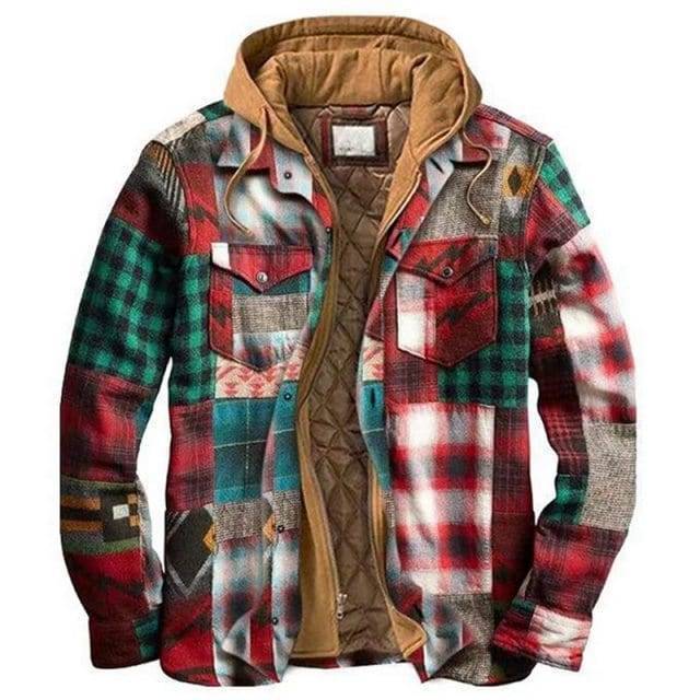 Retro Colorblock Windbreaker Coat