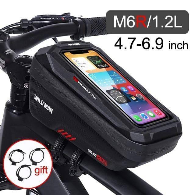 Bike Frame Storage Bag with Mobile Phone Mount