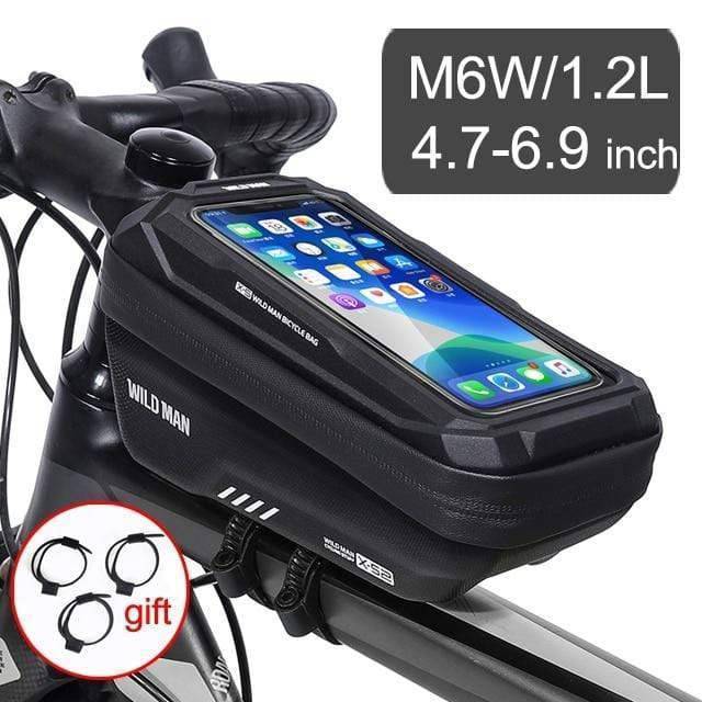 Bike Frame Storage Bag with Mobile Phone Mount