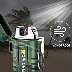 Rechargeable Plasma Arc Lighter - Waterproof Design