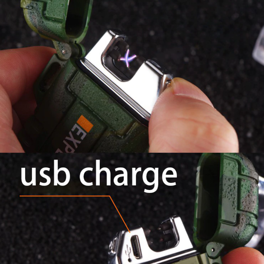 Rechargeable Plasma Arc Lighter - Waterproof Design